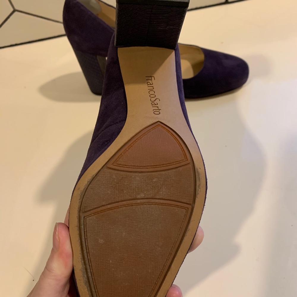 💜💲 SALE 💲💜 
Frank Sarto purple suede heels - Picture 4 of 5